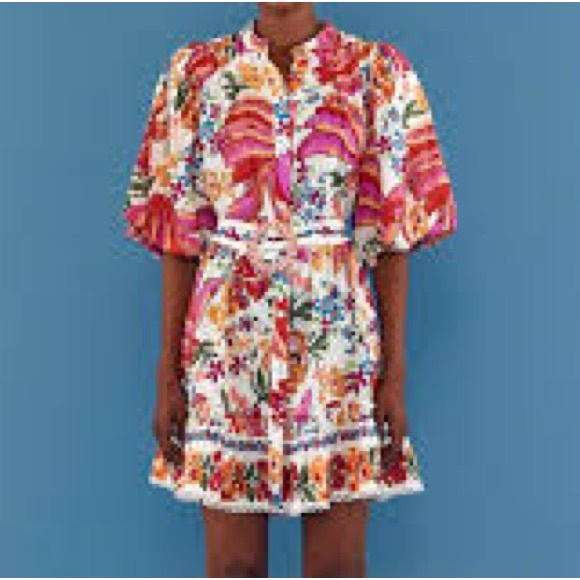 FARM Rio Multicolor Floral Mini Dress - Picture 2 of 3
